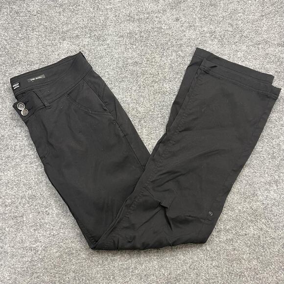 Prana Pants Womens 8 Standard Fit Hiking Travel Straight Leg Outdoor Pockets - Picture 1 of 15
